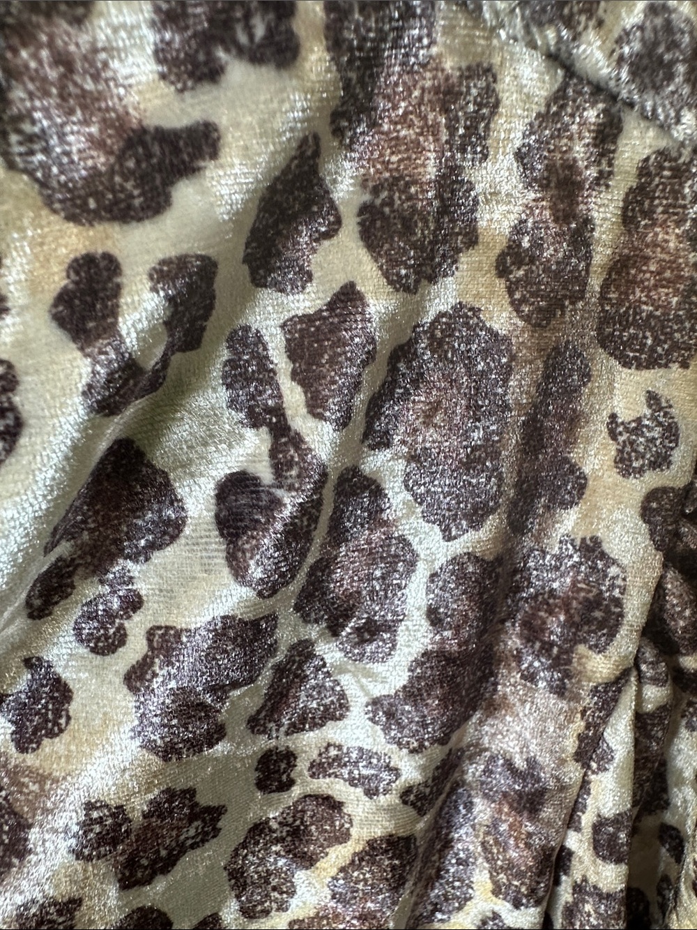 Cato Brown & White Leopard-Print V-Neck Velvety Tunic Top Size XL - Picture 11 of 15